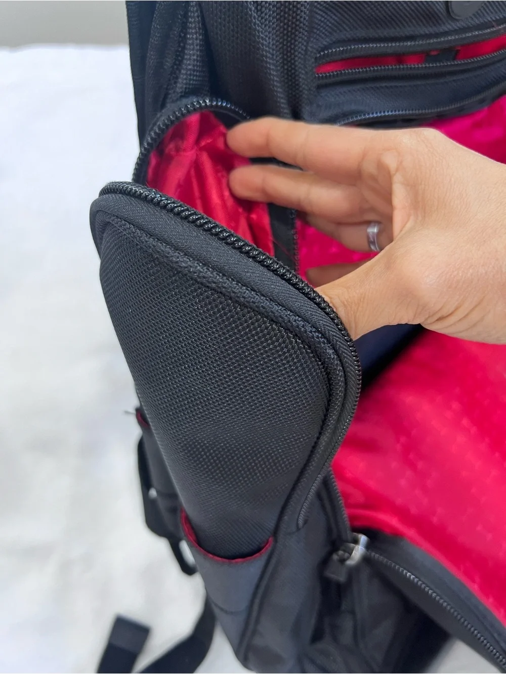 Black Travel & Tech Backpack for Men